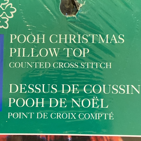 Pooh Christmas Pillow Top Counted Cross Stitch NEW - Picture 3 of 8